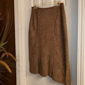 Brown Tweade Skirt